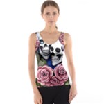 Skulls and Flowers Tank Top