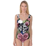 Skulls and Flowers Princess Tank Leotard 