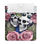 Skulls and Flowers Duvet Cover Double Side (Full/ Double Size)