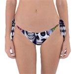 Skulls and Flowers Reversible Bikini Bottoms