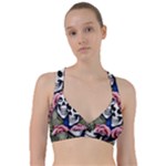 Skulls and Flowers Sweetheart Sports Bra