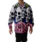 Skulls and Flowers Kids  Hooded Windbreaker