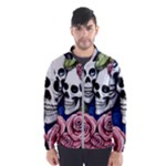 Skulls and Flowers Men s Windbreaker