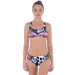 Skulls and Flowers Criss Cross Bikini Set