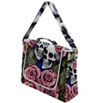 Skulls and Flowers Box Up Messenger Bag