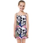 Skulls and Flowers Kids  Summer Sun Dress