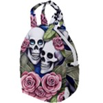 Skulls and Flowers Travel Backpacks