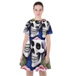 Skulls and Flowers Sailor Dress