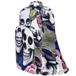 Skulls and Flowers Double Compartment Backpack