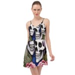 Skulls and Flowers Summer Time Chiffon Dress