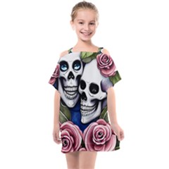 Kids  One Piece Chiffon Dress 