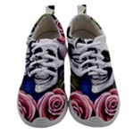 Skulls and Flowers Women Athletic Shoes