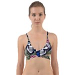 Skulls and Flowers Wrap Around Bikini Top