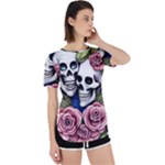 Skulls and Flowers Perpetual Short Sleeve T-Shirt