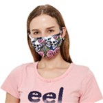 Skulls and Flowers Crease Cloth Face Mask (Adult)