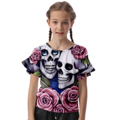 Kids  Cut Out Flutter Sleeves 