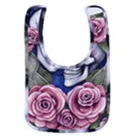 Skulls and Flowers Baby Bib