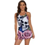 Skulls and Flowers 2-in-1 Flare Activity Dress