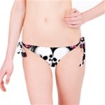 black and white rose sugar skull Bikini Bottoms