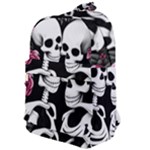 black and white rose sugar skull Classic Backpack