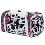 black and white rose sugar skull Toiletries Pouch