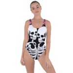 black and white rose sugar skull Bring Sexy Back Swimsuit