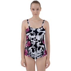 Twist Front Tankini Set 