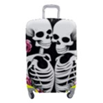 black and white rose sugar skull Luggage Cover (Small)