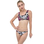 black and white rose sugar skull The Little Details Bikini Set