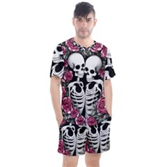 Men s Mesh T-Shirt and Shorts Set 