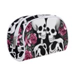 black and white rose sugar skull Make Up Case (Small)