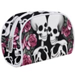 black and white rose sugar skull Make Up Case (Large)