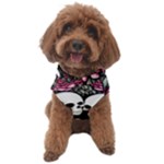 black and white rose sugar skull Dog Sweater