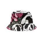 black and white rose sugar skull Bucket Hat (Kids)