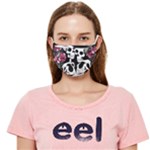 black and white rose sugar skull Cloth Face Mask (Adult)