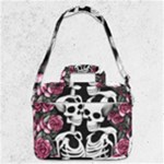 black and white rose sugar skull MacBook Pro 13  Shoulder Laptop Bag 