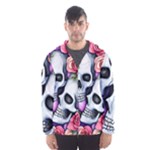 Floral Skeletons Men s Hooded Windbreaker