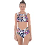 Floral Skeletons Bandaged Up Bikini Set 