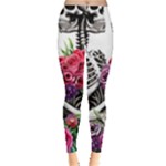 Gothic Floral Skeletons Leggings 