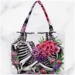 Gothic Floral Skeletons Mini Tote Bag