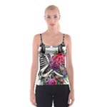 Gothic Floral Skeletons Spaghetti Strap Top