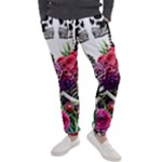 Gothic Floral Skeletons Men s Jogger Sweatpants