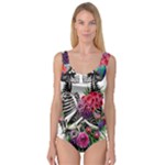 Gothic Floral Skeletons Princess Tank Leotard 