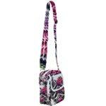 Gothic Floral Skeletons Shoulder Strap Belt Bag