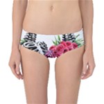 Gothic Floral Skeletons Classic Bikini Bottoms