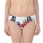 Gothic Floral Skeletons Hipster Bikini Bottoms