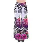 Gothic Floral Skeletons So Vintage Palazzo Pants