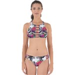 Gothic Floral Skeletons Perfectly Cut Out Bikini Set