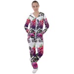 Gothic Floral Skeletons Women s Tracksuit