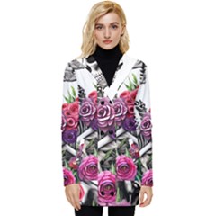 Button Up Hooded Coat  